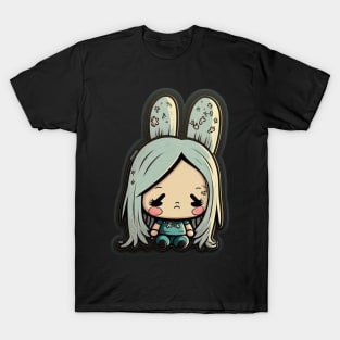 Sad Bunny Girl T-Shirt